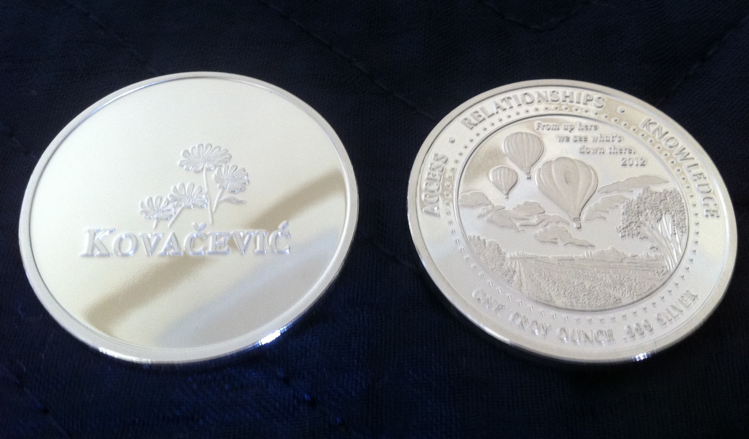 2012 Kovacevic 1oz silver coin